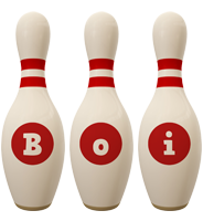 Boi bowling-pin logo