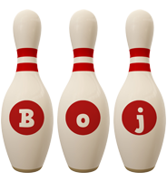 Boj bowling-pin logo