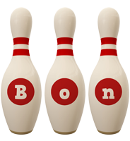 Bon bowling-pin logo