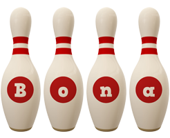 Bona bowling-pin logo
