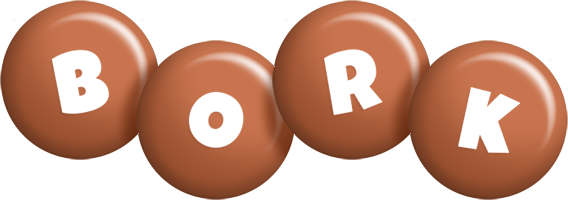 Bork candy-brown logo