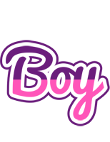Boy cheerful logo