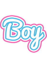 Boy outdoors logo