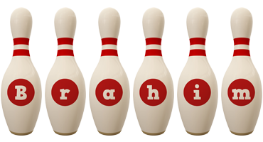Brahim bowling-pin logo