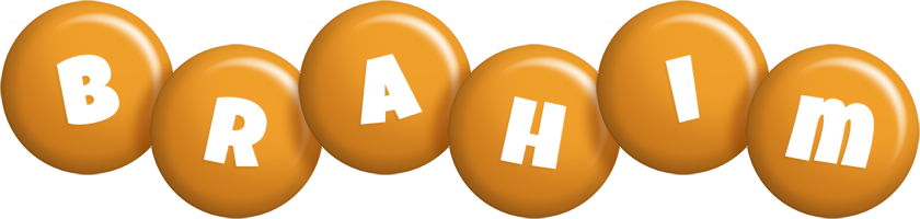 Brahim candy-orange logo