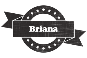 Briana grunge logo