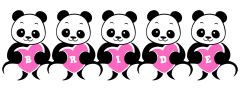 Bride love-panda logo