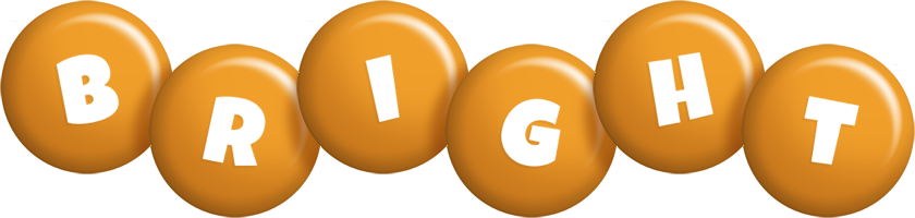 Bright candy-orange logo