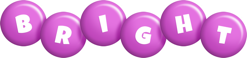 Bright candy-purple logo