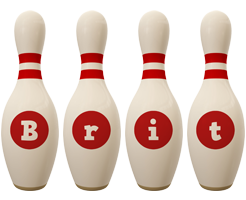 Brit bowling-pin logo