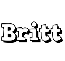 Britt snowing logo