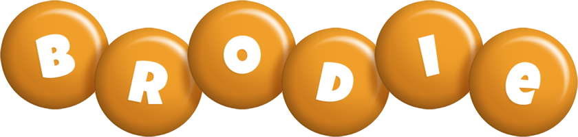 Brodie candy-orange logo