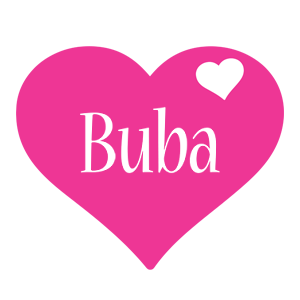 Buba love-heart logo