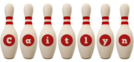 Caitlyn bowling-pin logo