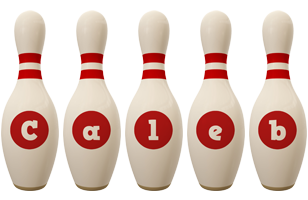 Caleb bowling-pin logo