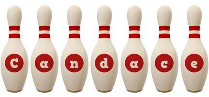 Candace bowling-pin logo