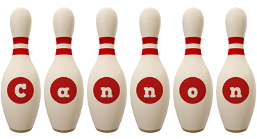 Cannon bowling-pin logo
