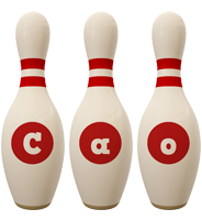Cao bowling-pin logo