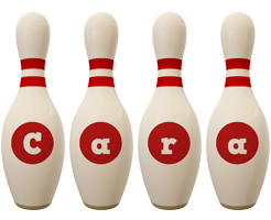 Cara bowling-pin logo