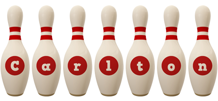 Carlton bowling-pin logo