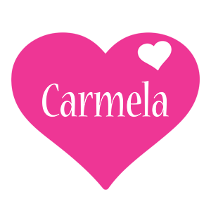 Carmela love-heart logo