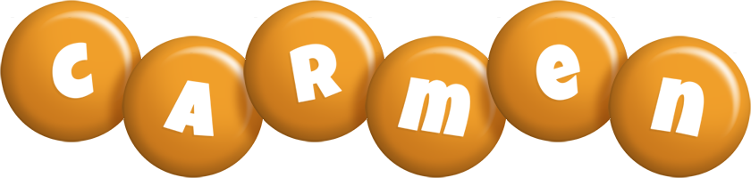 Carmen candy-orange logo
