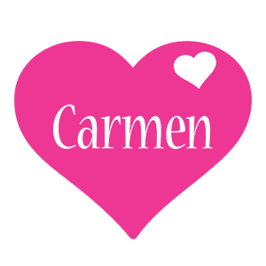 Carmen love-heart logo