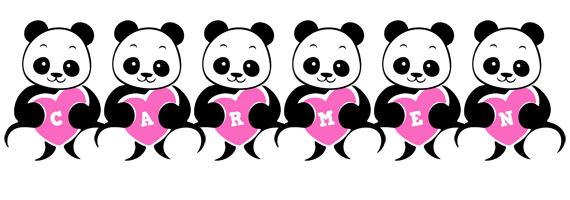 Carmen love-panda logo