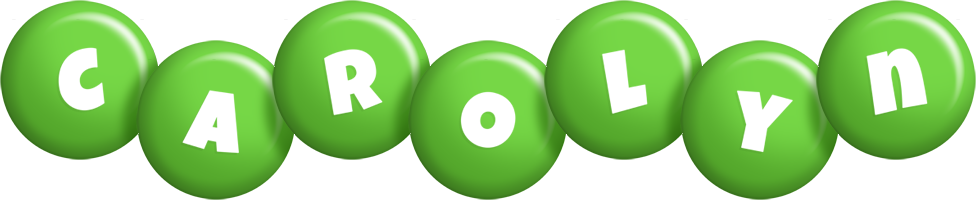 Carolyn candy-green logo