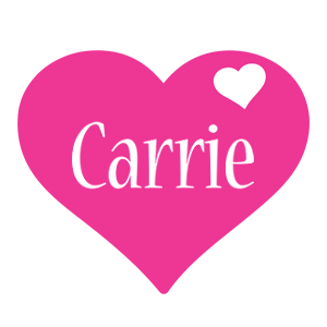 Carrie love-heart logo