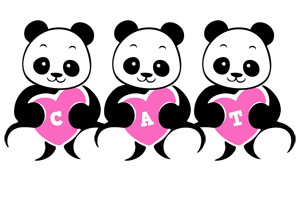 Cat love-panda logo