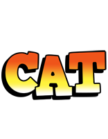 Cat sunset logo