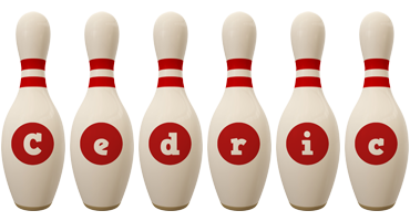 Cedric bowling-pin logo