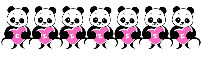 Celeste love-panda logo