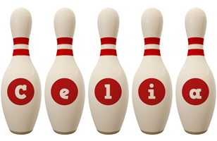 Celia bowling-pin logo