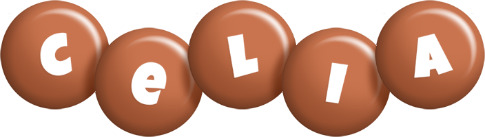 Celia candy-brown logo