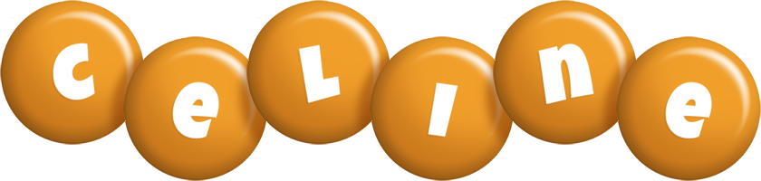 Celine candy-orange logo