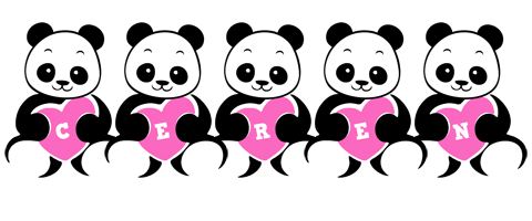 Ceren love-panda logo