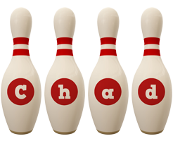 Chad bowling-pin logo