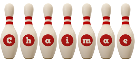 Chaimae bowling-pin logo