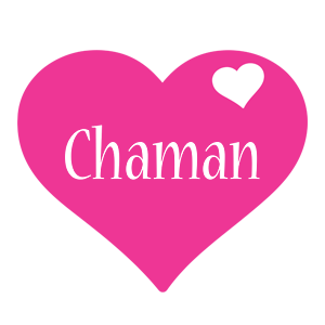 Chaman love-heart logo