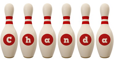 Chanda bowling-pin logo