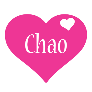 Chao love-heart logo