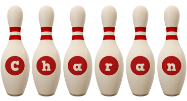 Charan bowling-pin logo