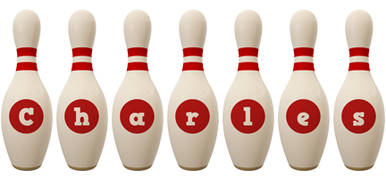 Charles bowling-pin logo