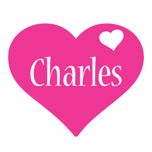 Charles love-heart logo