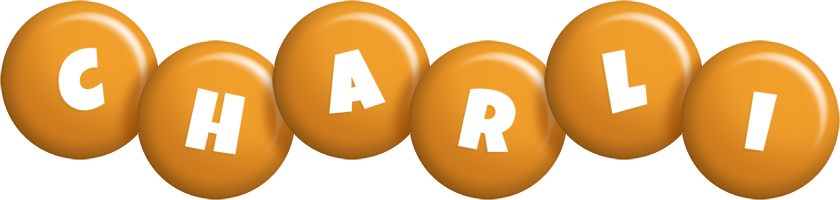 Charli candy-orange logo