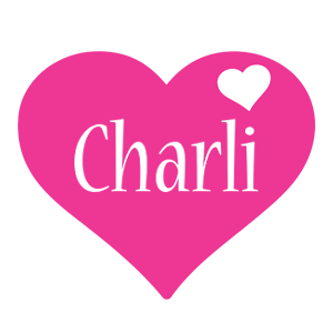 Charli love-heart logo