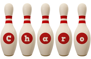 Charo bowling-pin logo