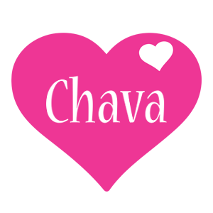 Chava love-heart logo